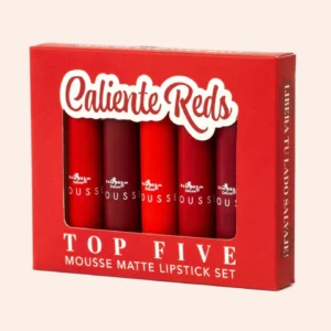 Set de Labiales TOP FIVE “CALIENTE REDS” - Italia Deluxe