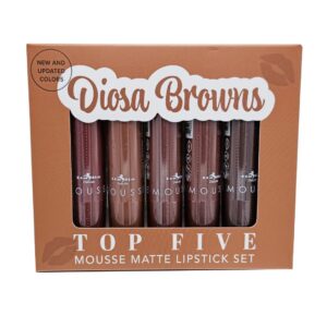 Set de Labiales TOP FIVE “DIOSA BROWNS” - Italia Deluxe